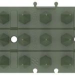 Krono-Plast Kolce Przeciw Ptakom 1-5 Listwa 60cm Kolor Zielony Ral 6020 Opakowanie 50 Szt.