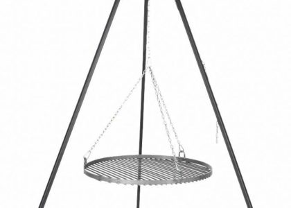 Kuty Grill Ogniskowy Oskar Z Rusztem Ze Stali Czarnej 70cm