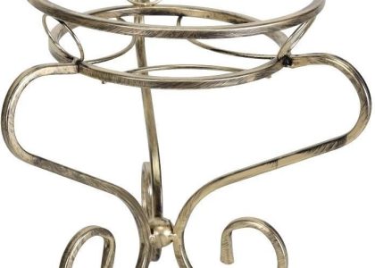 Kwietnik Metalowy Retro Stojak Na Kwiaty 32Cm