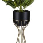 Kwietnik Nowoczesny Z Osłonką 56cm Loft Glamour Stojak Na Rośliny
