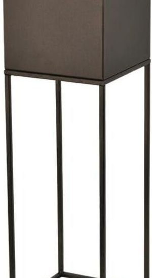Kwietnik Osłonka Stojak Lorient 20X20X67cm Metalowy Miedziany Loft