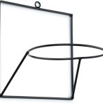 Kwietnik Ścienny Metalowy Loft Czarny