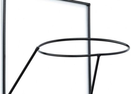 Kwietnik Ścienny Metalowy Loft Czarny