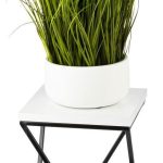 Kwietnik Stojący Loft 40cm Blat Biały Howhomely