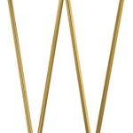 Kwietnik Stojak 100cm Złoty Biały Loft Howhomely