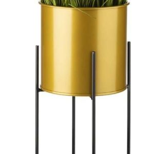 Kwietnik Z Osłonka 75cm Czarno Złoty Howhomely