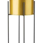 Kwietnik Z Osłonka 95cm Czarno Złoty
