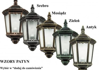 Lampa Ogrodowa Zewnętrzna Elewacyjna Kinkiet Led Prince Max K 3012/1/O-Bd E27 Su-Ma