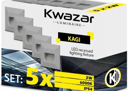 Lampa Schodowa Ścienna Led 230V Ip54 5X