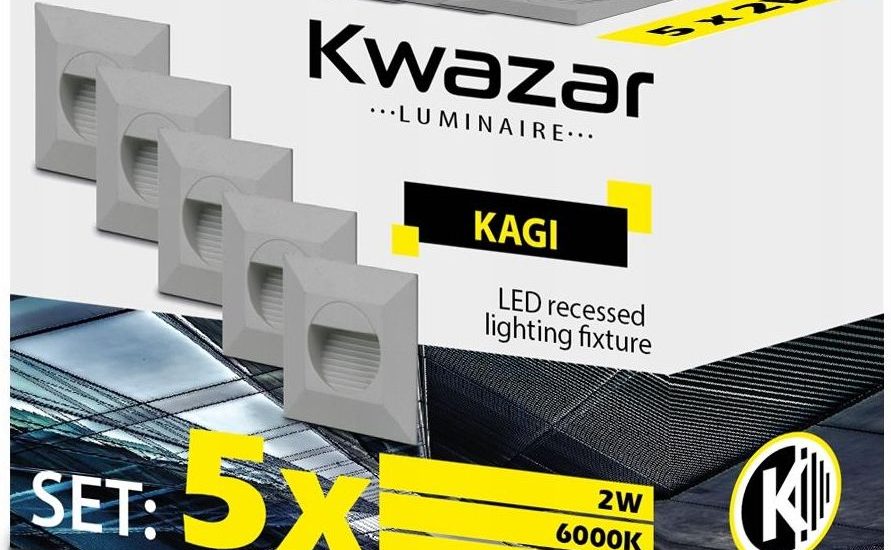 Lampa Schodowa Ścienna Led 230V Ip54 5X