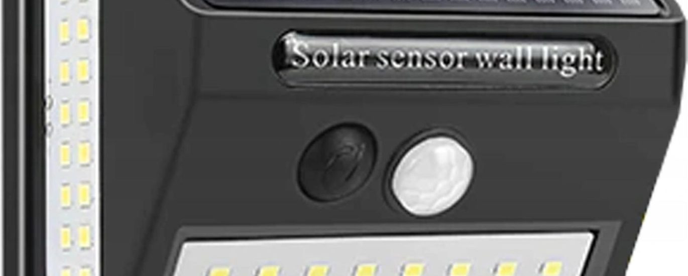 Lampa Solarna 100Led Z Czujnikiem Ruchu I Zmierzcu (100LEDSOLAR)