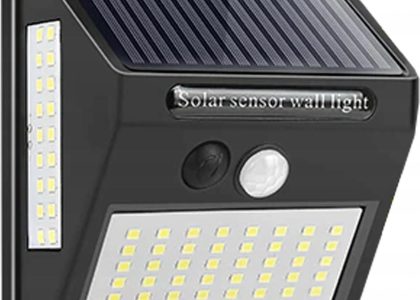 Lampa Solarna 100Led Z Czujnikiem Ruchu I Zmierzcu (100LEDSOLAR)