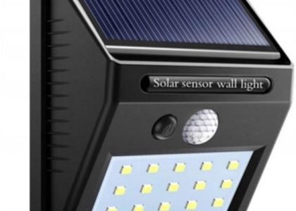 Lampa Solarna 20Led Z Czujnikiem Ruchu I Zmierzchu