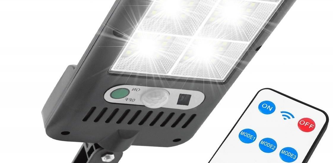 Lampa Solarna Halogen Led Ltc 24W Z Czujnikiem Ruchu I Zmierzchu