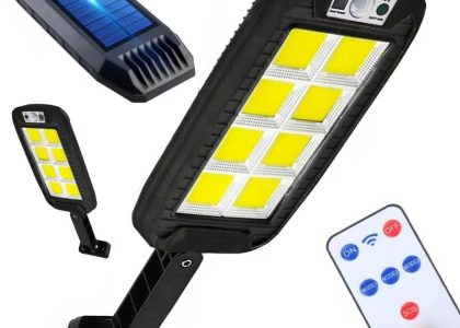 Lampa Solarna Uliczna Latarnia Led 240 Cob + Pilot