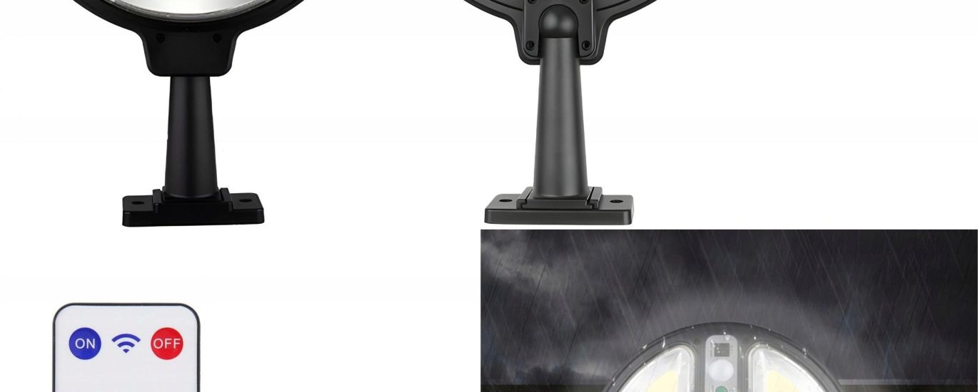 Lampa Solarna Uliczna Ogrodowa Z Czujnikiem Ruchu
