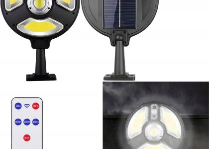Lampa Solarna Uliczna Ogrodowa Z Czujnikiem Ruchu