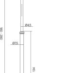 Lampa Stojąca Zewnętrzna Cordoba Ii Ogmwn 3 Td Su-Ma