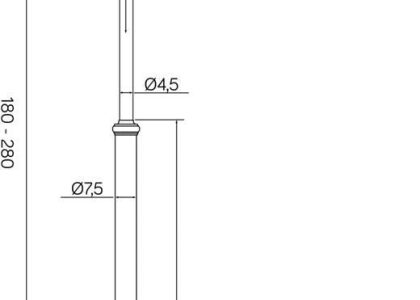 Lampa Stojąca Zewnętrzna Cordoba Ii Ogmwn 3 Td Su-Ma