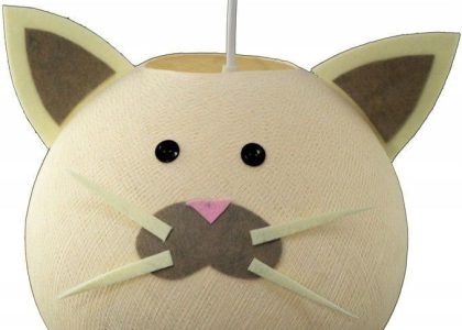 Lampa Wisząca Dla Dzieci Kotek Cottonball Zoocobo