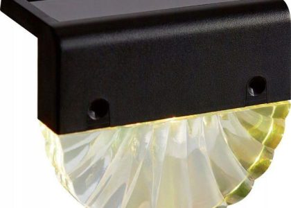 Lampki Solarne Ścienne/Schodowe Czarny 2szt. 2 X Led