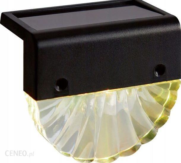 Lampki Solarne Ścienne/Schodowe Czarny 2szt. 2 X Led