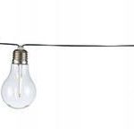 Łańcuch Solarny Żarówki Filament 10 X Led 3,8m