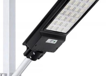 Latarnia solarna 560 LED SMD 850W, czujnik ruchu, pilot i mocowanie