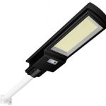 Latarnia solarna LED SMD 850W, czujnik ruchu, pilot i mocowanie IP65
