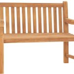 Ławka Ogrodowa 114 Cm Lite Drewno Tekowe