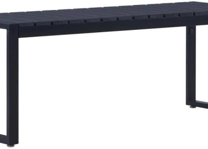 Ławka Ogrodowa 120 5 Cm Płyta Ps Czarna