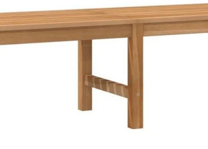 Ławka Ogrodowa 150cm Lite Drewno Tekowe
