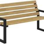 Ławka Ogrodowa Z Oparciem 150cm Peonia 3X Dąb