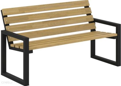 Ławka Ogrodowa Z Oparciem 150cm Peonia 3X Dąb