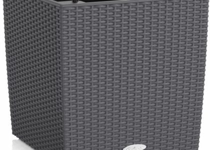 Lechuza Donica Cube Cottage 2012 Granitowa All Inclusive Granit 50cm (6063)