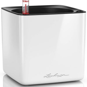 Lechuza Donica Cube Glossy 14 Biała