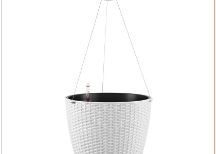 Lechuza Doniczka Wisząca Nido Cottage 35 Średnica 35cm Biała