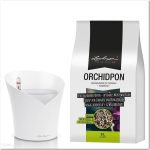 Lechuza Zestaw Donica Orchidea Biała + Orchidpon Substrat Do Storczyków 6L