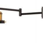 Lampa Ledigo Kinkiet Z Kablem Wysuwany (Stelaż) Antic Brass