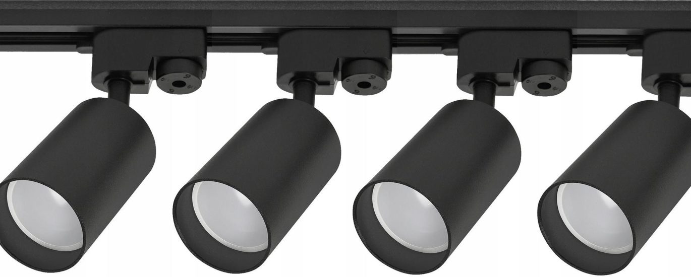 Ledlux Zestaw Szynoprzewód Szyna 2M + 4X Lampa Gu10 Led (1Xszyna2M+4Xlx8470Black)