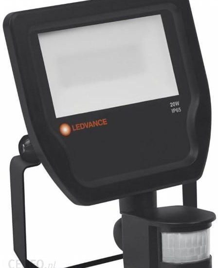 Ledvance Led20W Floodlight Naświetlacz 20W Led Z Czujnikiem Czarny Ip65 4000K 2200Lm (4058075143555)