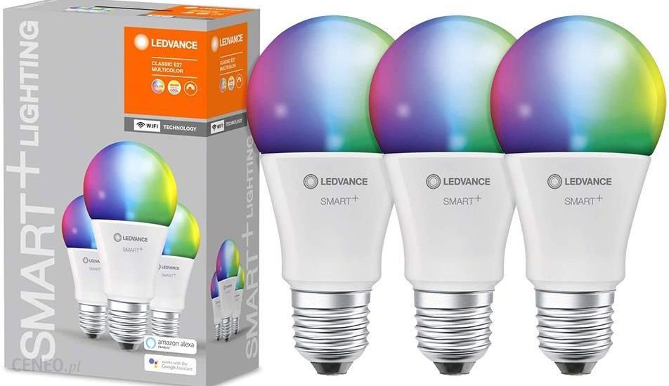 Ledvance ZESTAW 3x LED RGBW ściemnialna SMART+ E27 9W 230V 2700K-6500K