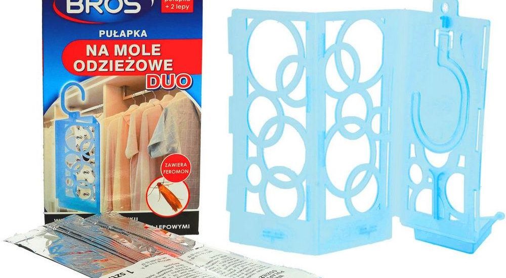 Lep Na Mole Odzieżowe Bros Duo. Pułapka Na Mole Ubraniowe + 2 Lepy.