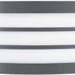 Luces Exclusivas Kinkiet Zewnętrzny Santiago E27 Ciemnoszaro/Biały Ip44 Le71400