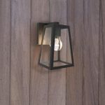 Lutec Elewacyjna Lampa ogrodowa FIA ścienna OPRAWA zewnętrzna metalowa IP44 czarna (5290903012)