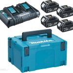 Makita Akumulator 4Xbl1850B + Dc18Rd + Podwójna Ładowarka Systainer 197626-8