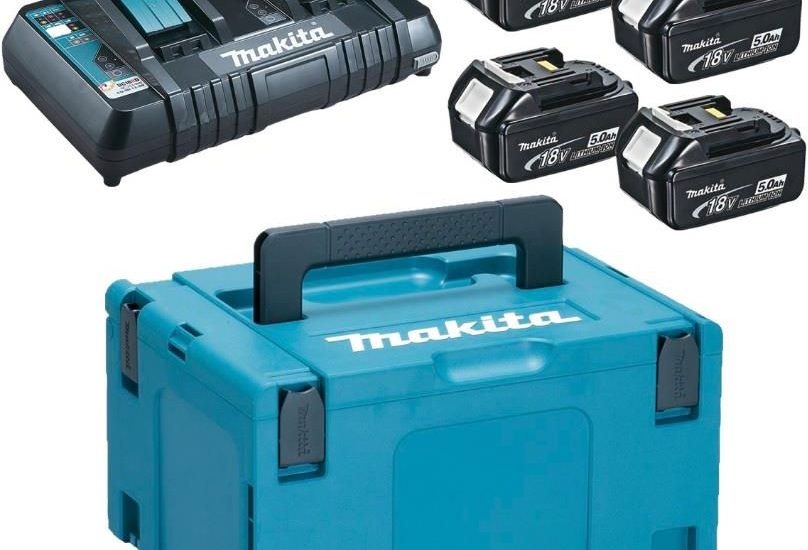 Makita Akumulator 4Xbl1850B + Dc18Rd + Podwójna Ładowarka Systainer 197626-8
