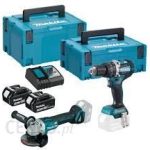 Makita Dga506 + Dhp484 Dlx2210Tj1