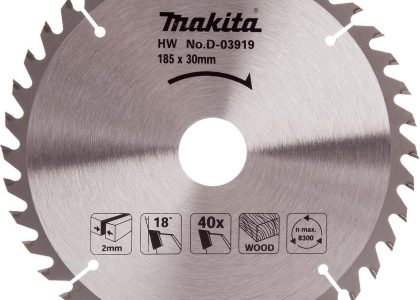 MAKITA Piła HM ze spieku twardego do drewna i płyt – do pilarek ręcznych (D-03919)