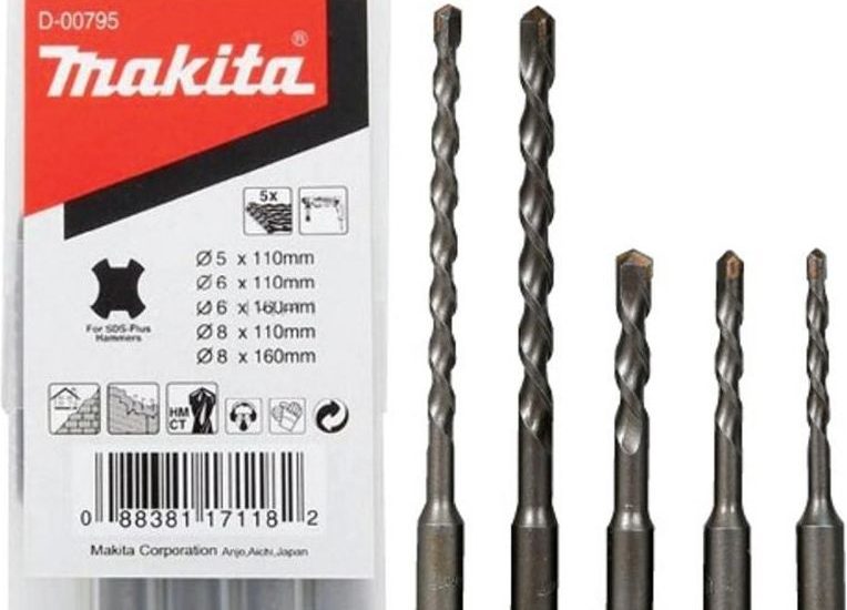 Makita zestaw wierteł SDS-PLUS 5szt.D-00795 MD00795